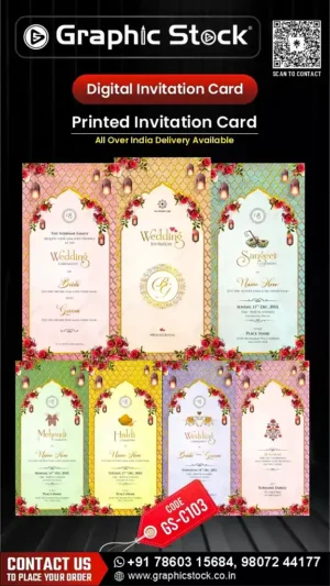Multi-Program Wedding Invitation Card – GS-103