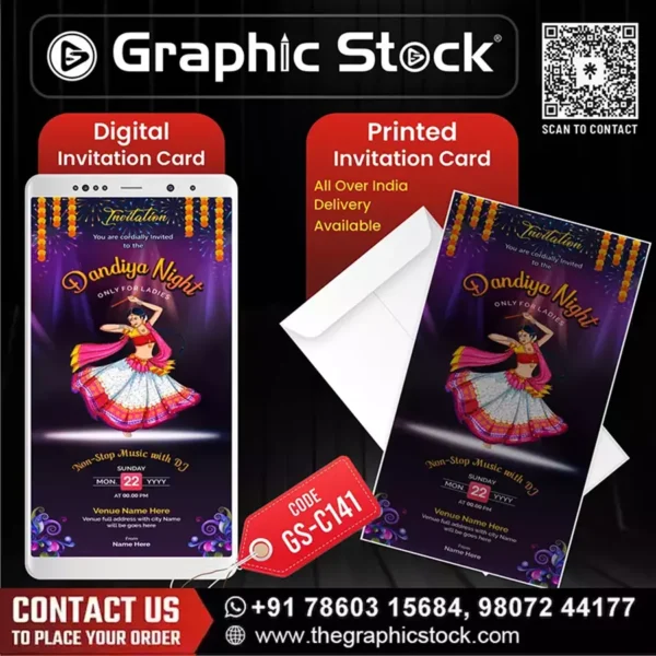 Dandiya Night Invitation Card – GS-C141