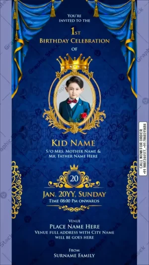 Prince Theme Birthday Invitation Card – GS-C158