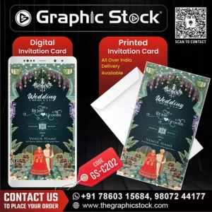 Royal Garden Wedding Invitation Card – GS-C202