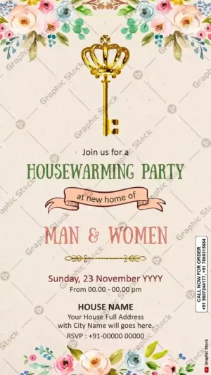 Housewarming Party Invitation Card – GS-C68