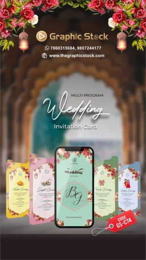 Grand Multi-Page Wedding Invitation Card – Digital & Printable
