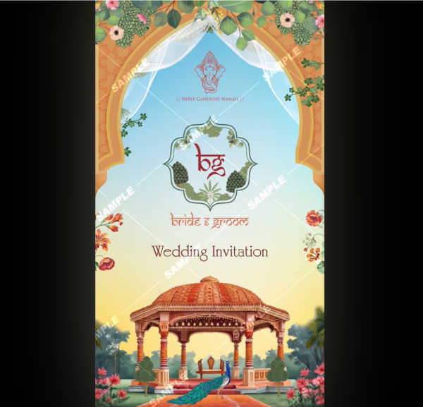 Indian Wedding All Program Video Invitation – Complete Ceremony Invite
