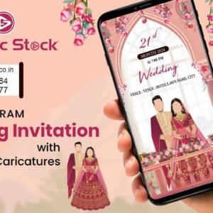 Wedding Invitation with Caricatures Video – GS-886