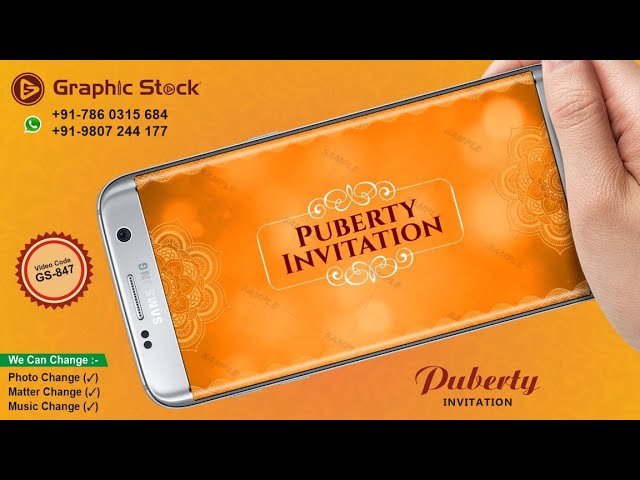 Puberty Invitation Video ā GS-847
