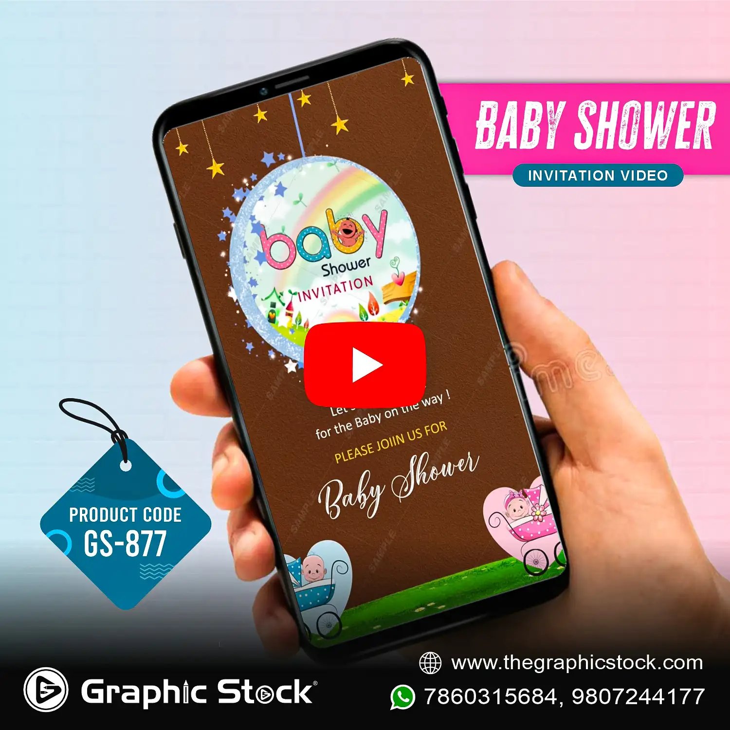 Baby Shower Invitation Video – GS-877