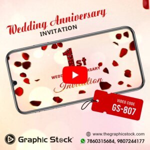 First Wedding Anniversary Invitation Video – GS-807