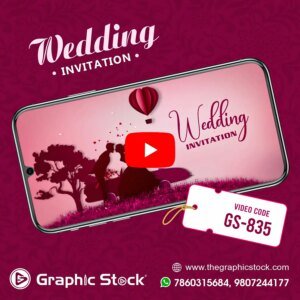 Love Theme Wedding Invitation Video Romantic Marriage Invite ā GS-837