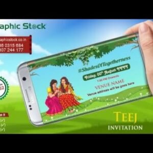 Teej Party Invitation Video for WhatsApp – GS-876