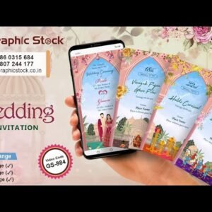 Wedding Invitation Trending Video with Multiple Programs – GS-884
