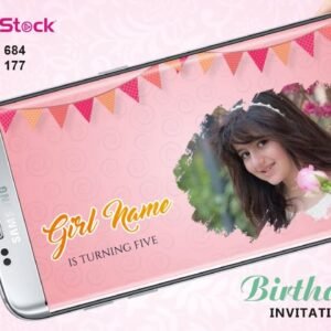 Girl Birthday Invitation Video Animated Kids Birthday Invite – GS-842
