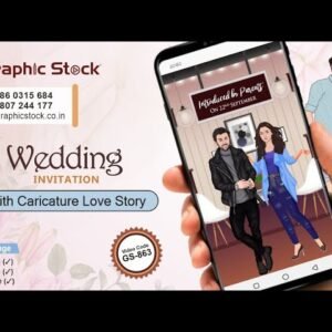 Caricature Story Wedding Invitation Video – GS-863