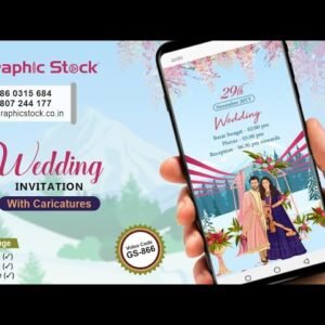 Caricature Wedding Invitation Video – GS-868