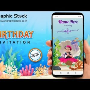 Ocean Theme Birthday Invitation Video – GS-881