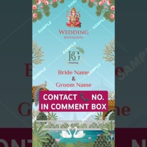 Luxury multi program wedding invitation video WhatsApp invite GS-903
