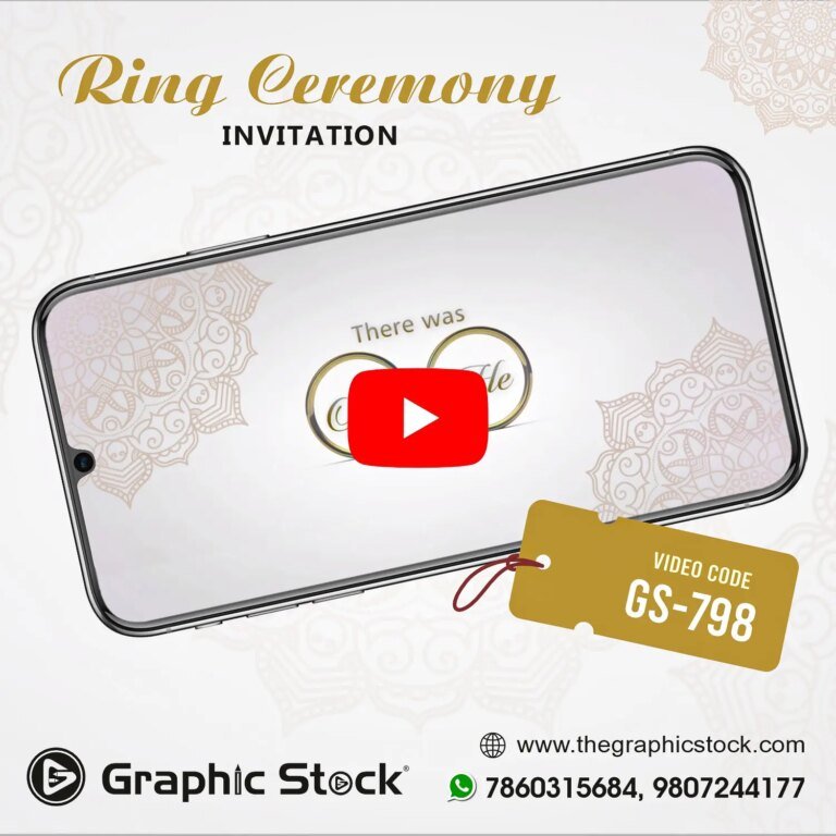 Ring Ceremony Invitation Video on Ring Theme ā GS-798