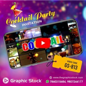 Cocktail Party Invitation Video Modern Design – GS-813