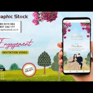 Engagement Invitation Video with Caricature Vertical – GS-871