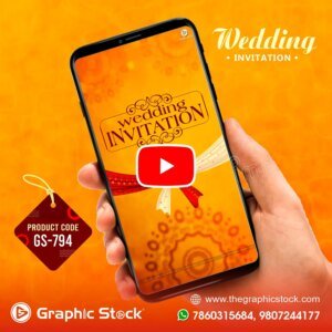 Vertical Wedding Invitation WhatsApp Video – GS-794