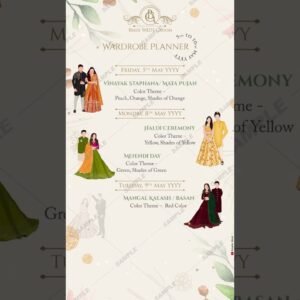 Wedding Wardrobe Planner Video – GS-879