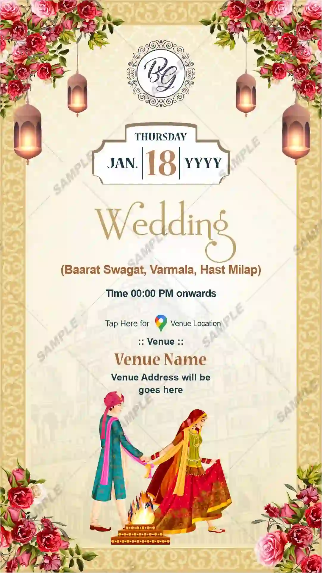 wedding invitation traditional card