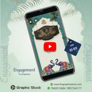 Royal Palace Theme Indian Engagement Invitation Video GS-912 by Graphic Stock